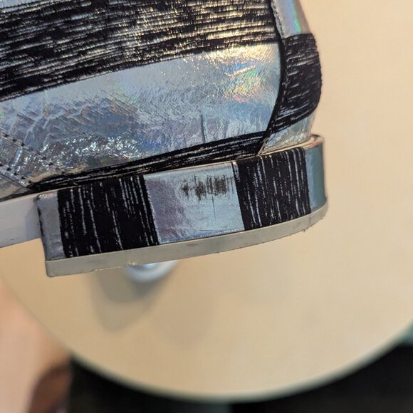 MIISTA Navy and Silver Stripped Derby - Picture 7 of 9